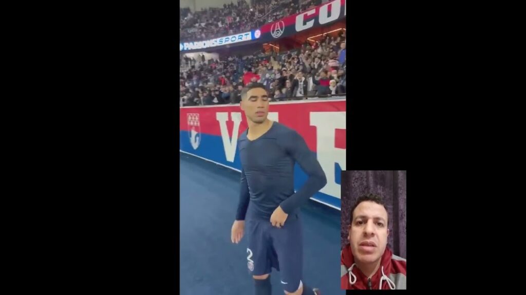 #shorts Ashraf Hakimi a rencontré Zakaria Abu Khalal lors du match Paris Saint-Germain-Toulouse