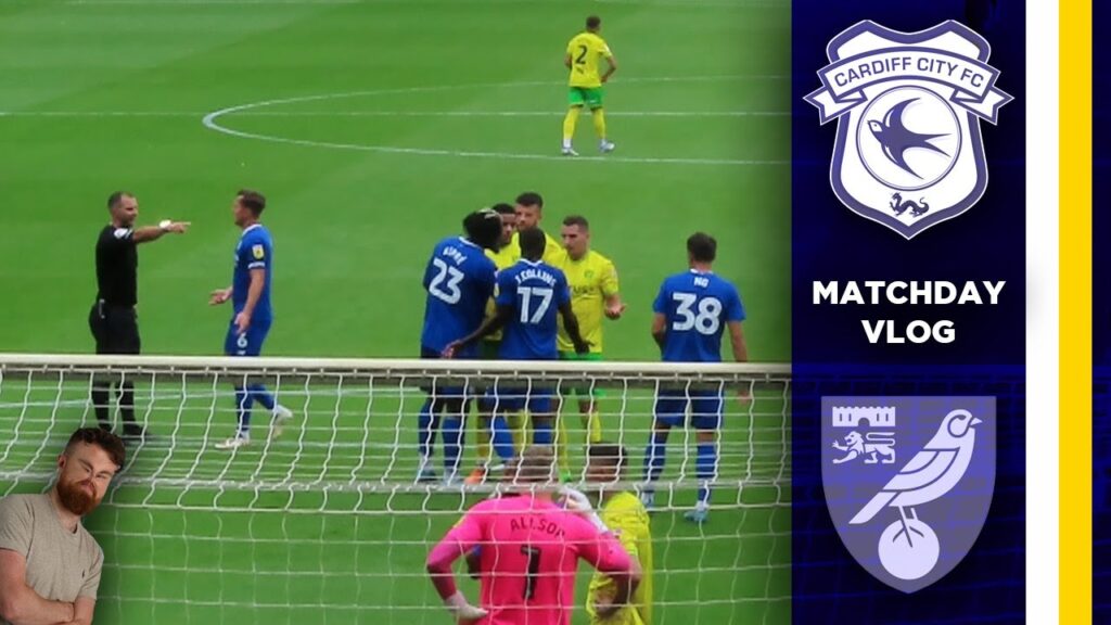 2 RED CARDS & SHOCKING REFERREING! | Cardiff City vs Norwich City Vlog 2022/23