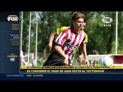 Se confirmó el pase de Juan Foyth, joven promesa de Estudiantes, al Tottenham Se confirmó el pase de Juan Foyth, joven promesa de Estudiantes, al Tottenham