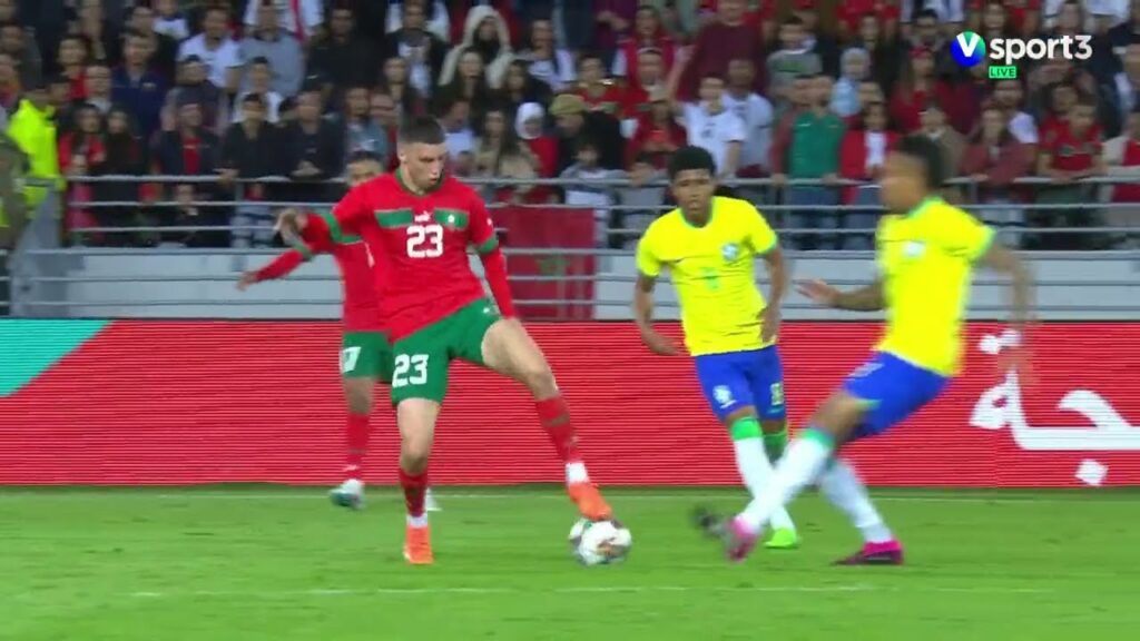 Bilal Khannouss vs Brazil  | تحركات بلال خنوس ضد البرازيل