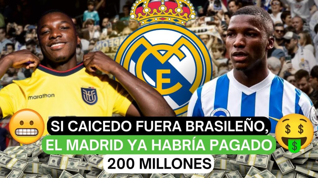 😱 Si Moisés Caicedo fuera brasileño, el Madrid ya habría pagado 200 millones 🔵