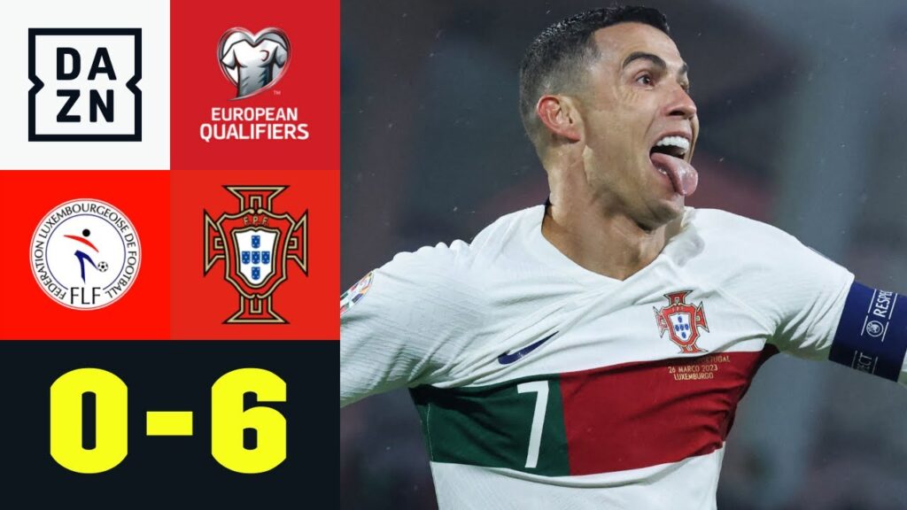 Ronaldo sagt „MOIEN“ und zwar doppelt: Luxemburg - Portugal 0:6 | European Qualifiers | DAZN