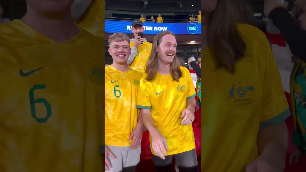 @theredcapsicum75 finally meets Jackson Irvine! #socceroos #lookalike #shorts