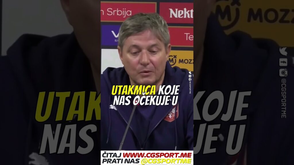 Dragan Stojković Piksi o predstojećem meču Crna Gora - Srbija - EURO 2024