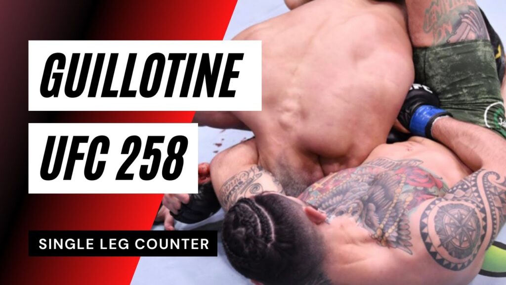 Single Leg Counter #1 Guillotine (Rodolfo Vieira vs. Anthony Hernandez UFC 258)