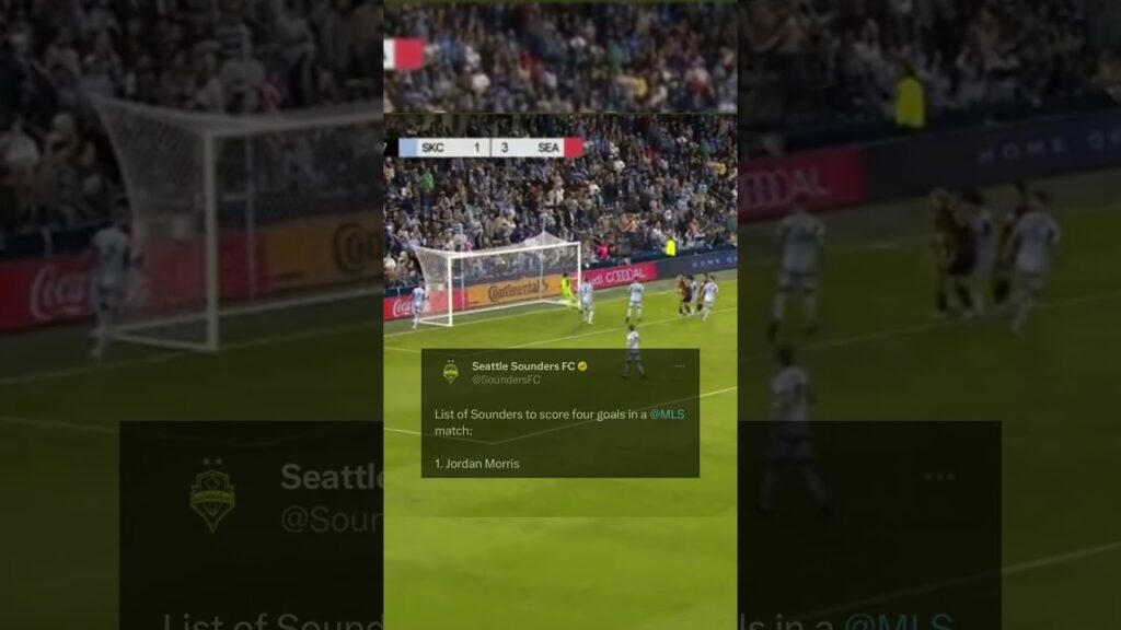 JORDAN MORRIS DROPPED FOUR GOALS ON SKC 😱😱😱#jordanmorris #soccer #mls #usmnt #shorts