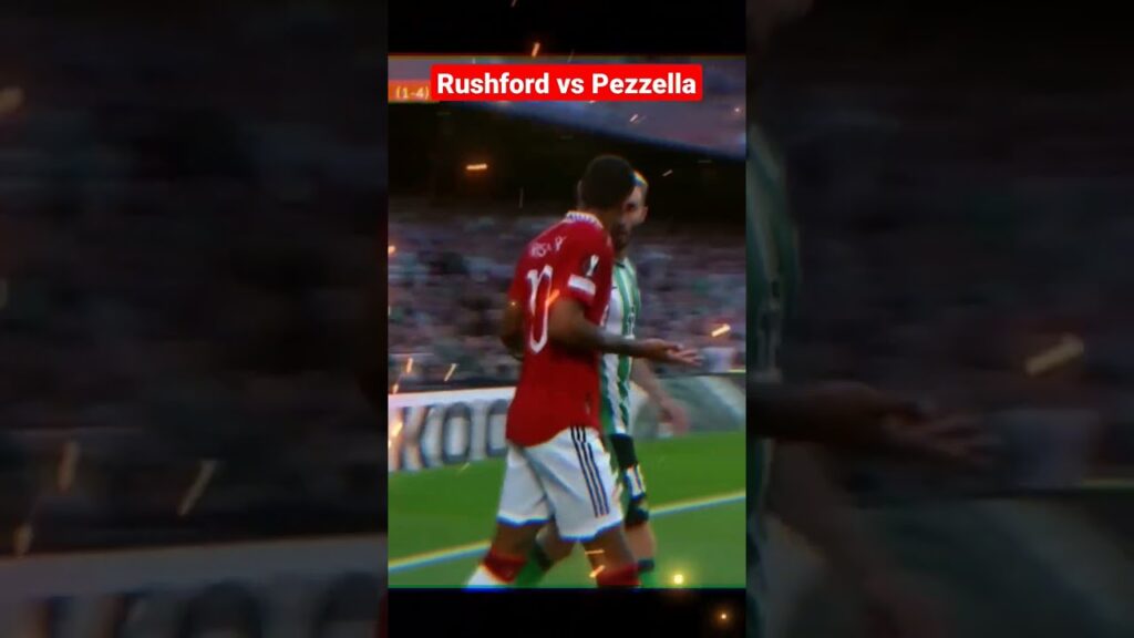 Rashford vs Pezzella #manchesterunited #marcusrashford #pezzella