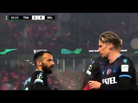 Trabzonspor vs FC Basel 1-0 Jens Stryger Larsen score only in win for Trabzonspor Match recap