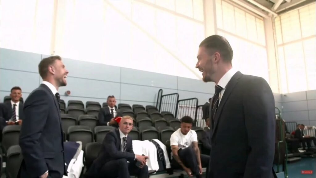 Jack Grealish Jokes With Jordan Henderson About Losing A UCL In front Of Phil Foden