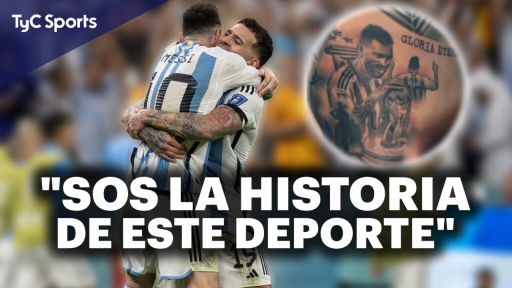EL TATUAJE DE NICOLÁS OTAMENDI EN HONOR A MESSI Y LA SELECCIÓN ARGENTINA 🔥⚽