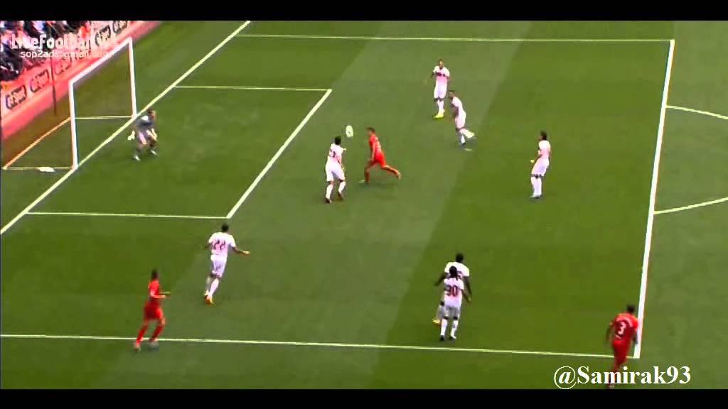 Joe Allen Attacking runs vs Olympiackos