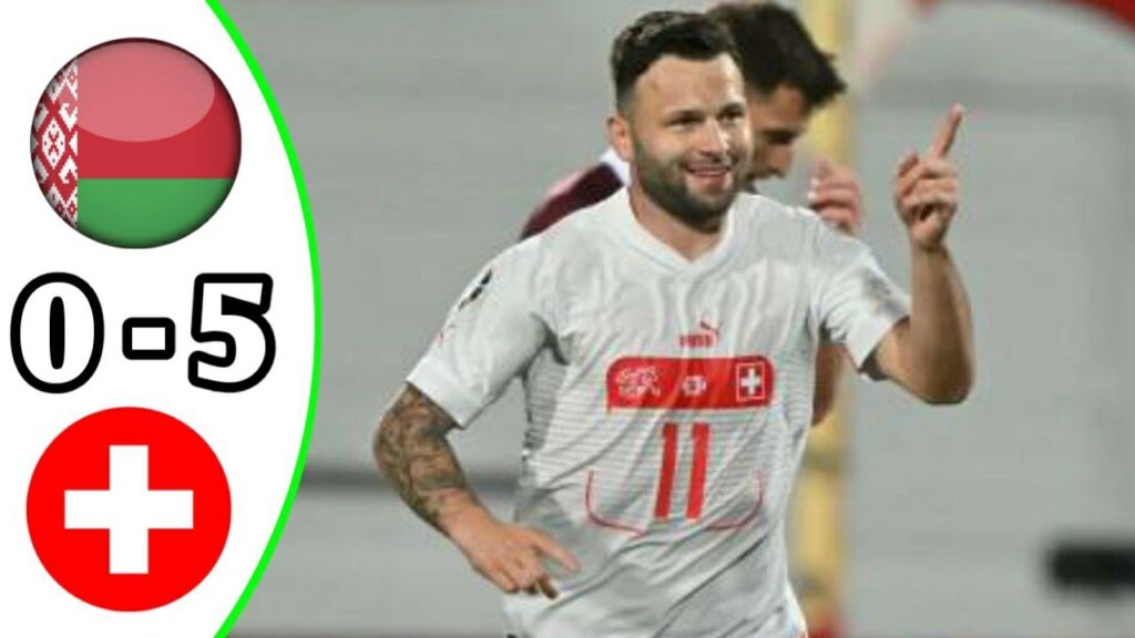 Renato Steffen Hattrick | Belarus vs Switzerland 0-5 Highlights | EURO 2024 Qualification
