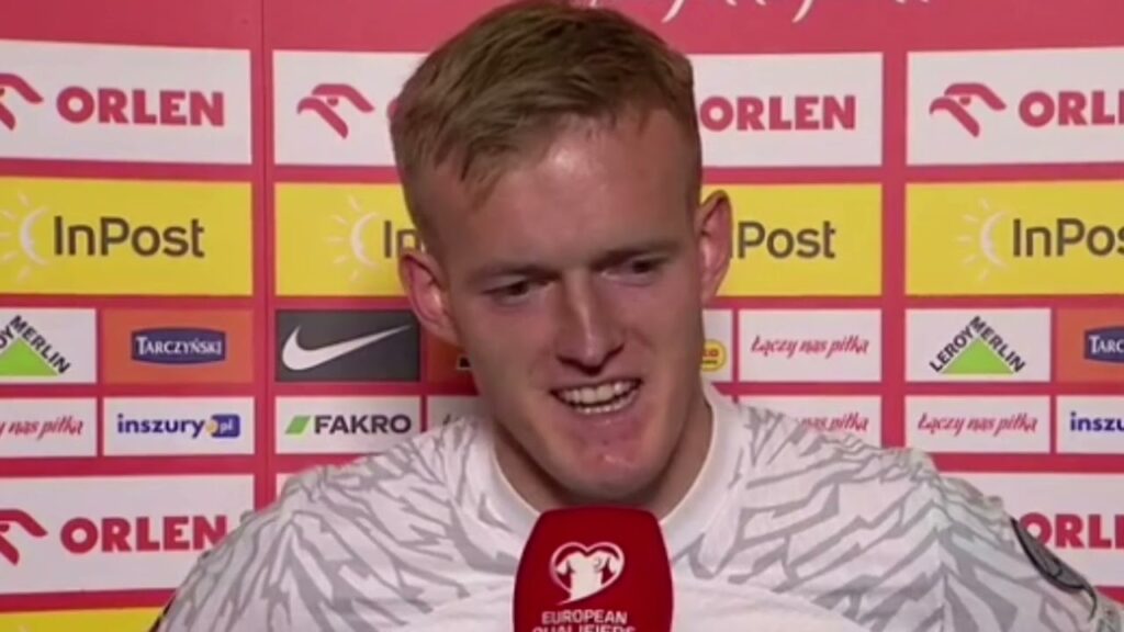 Karol Świderski wywiad po meczu Polska - Albania