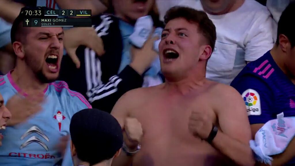 Golazo de Maxi Gomez en el Celta 3 Villarreal 2 | Audio: Miguel Angel Roman |18-19