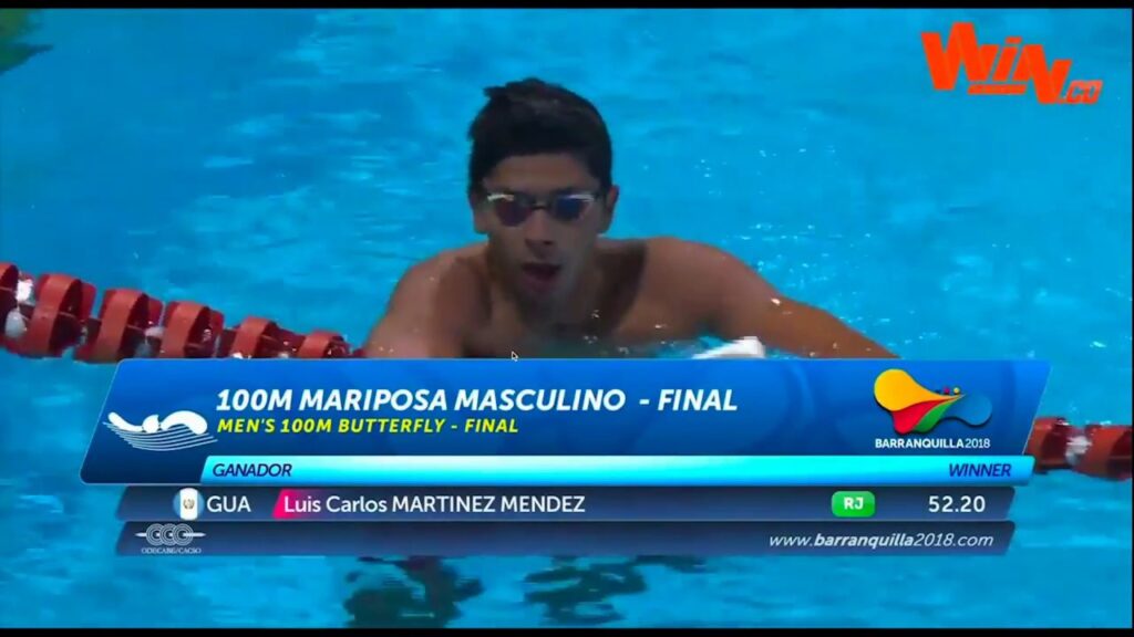 Video: Luis Carlos Martínez se baña de Oro en los 100 mts mariposa - Barranquilla 2018
