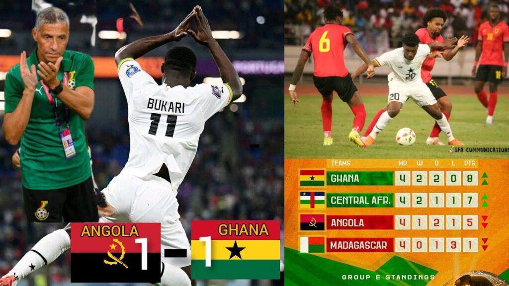 Angola Vs Ghana (1-1)Qualifiers Goals & Highlight-Osman Bukari & Joseph Paintsil's Skills | Dribbles