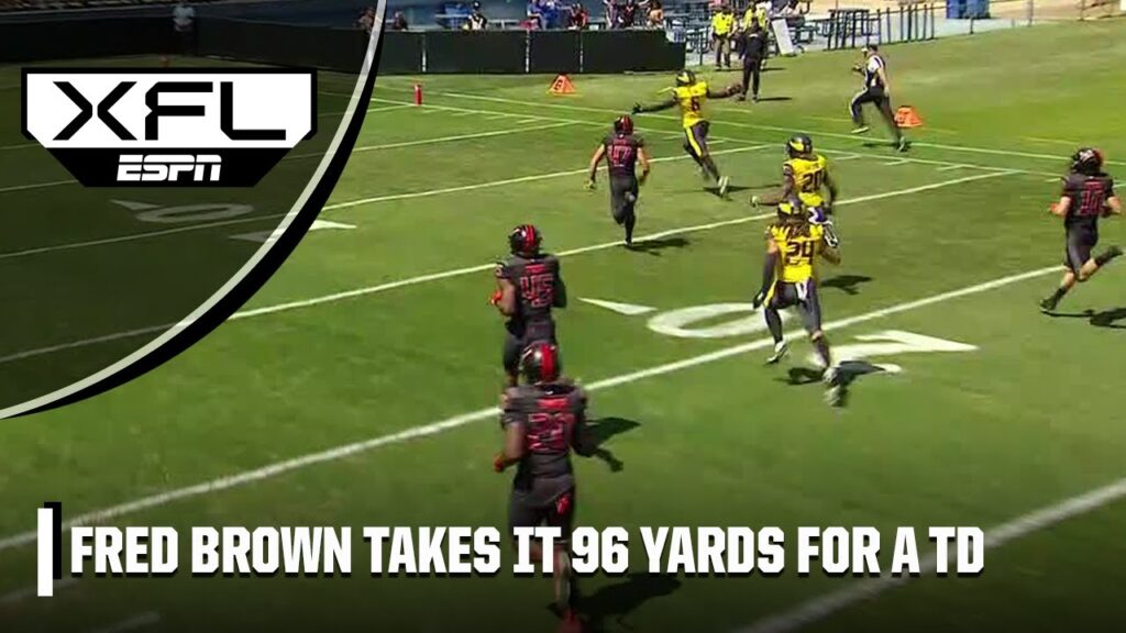 San Antonio’s Fred Brown scores first kick return TD of 2023 season | XFL on ESPN