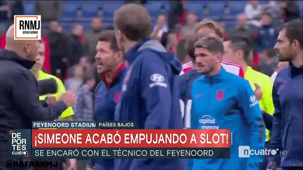 Quinquicholismo Tensión en el Feyenoord Atlético roja a Carrasco y tangana
