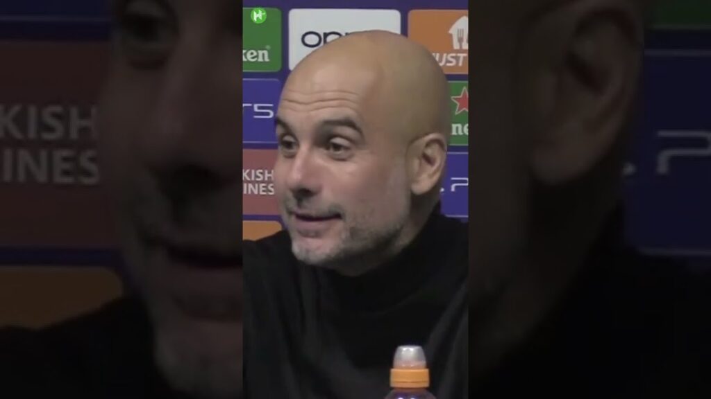 'Talk about John Stones FIRST' Pep bored of talking about Erling Haaland 😂 #shorts