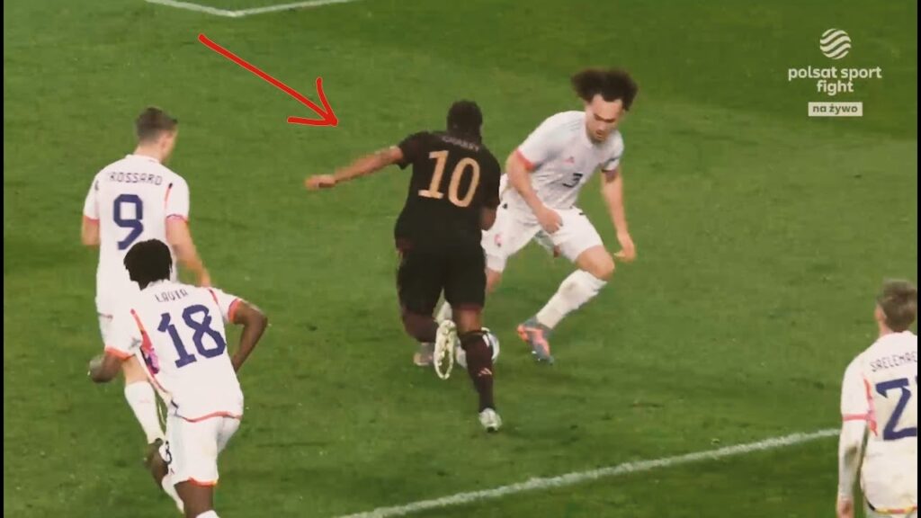 Serge Gnabry almost scored a solo goal against Belgium