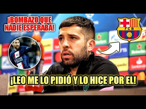 🚨¡BOOM! ¡JORDI ALBA ACABA de PARALIZAR PARÍS CONFIRMANDO ESTE BOMBAZO SOBRE MESSI! SE LOGRÓ😱💣