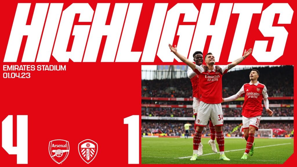 HIGHLIGHTS | Arsenal vs Leeds United (4-1) | Jesus (2), White and Xhaka