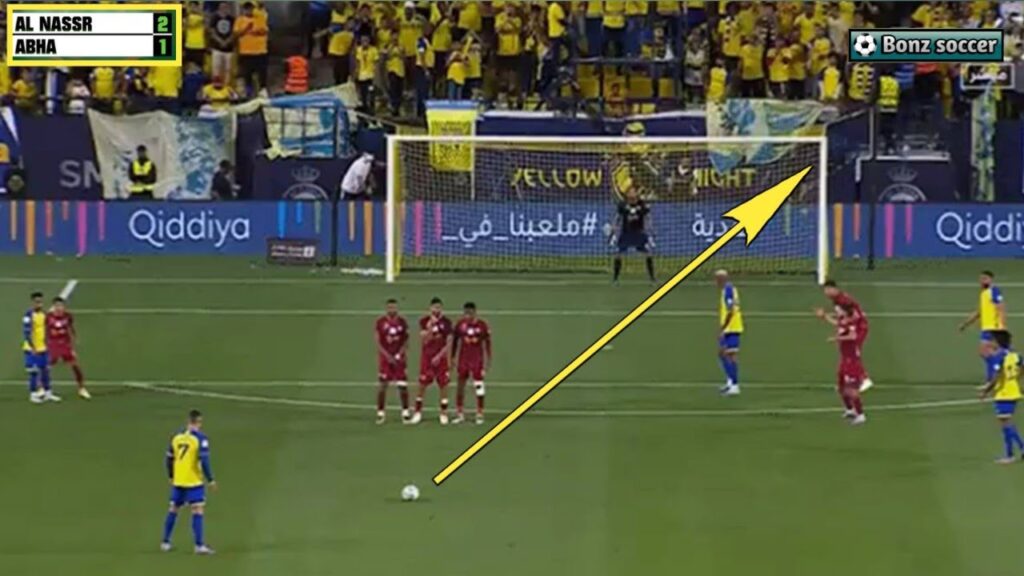GOL FREE KICK MUSTAHIL CRISTIANO RONALDO || AL NASSR 2-1 ABHA