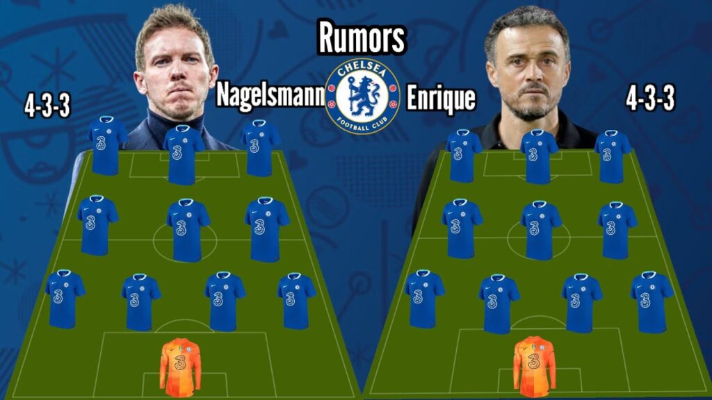 🔵Julian Nagelsmann vs Luis Enrique | prediction line up with prospective Chelsea coach rumors