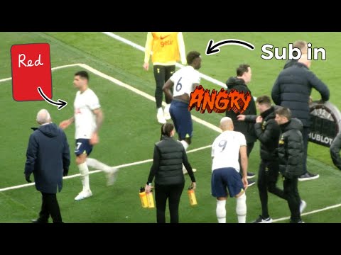 Richarlison pissed off not subbed in following Cristian Romero red card vs Man City