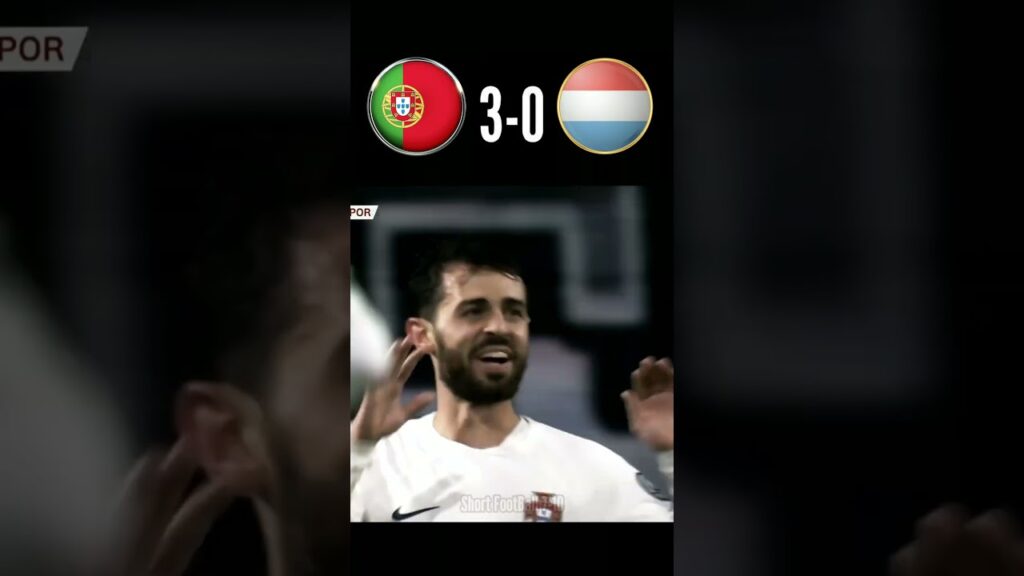 portugal Vs Luxembourg 6-0 UEFA Euro 2024 Qualifier highlight #football #shorts #ronaldo #highlight