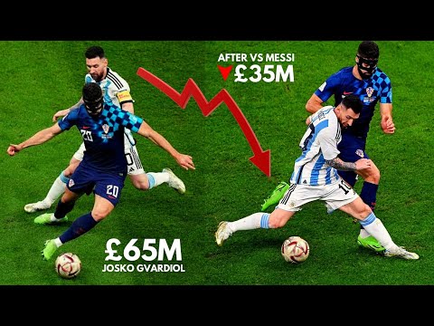 👽 When Lionel Messi's turning past Josko Gvardiol THREE times | Argentina 3-0 Croatia