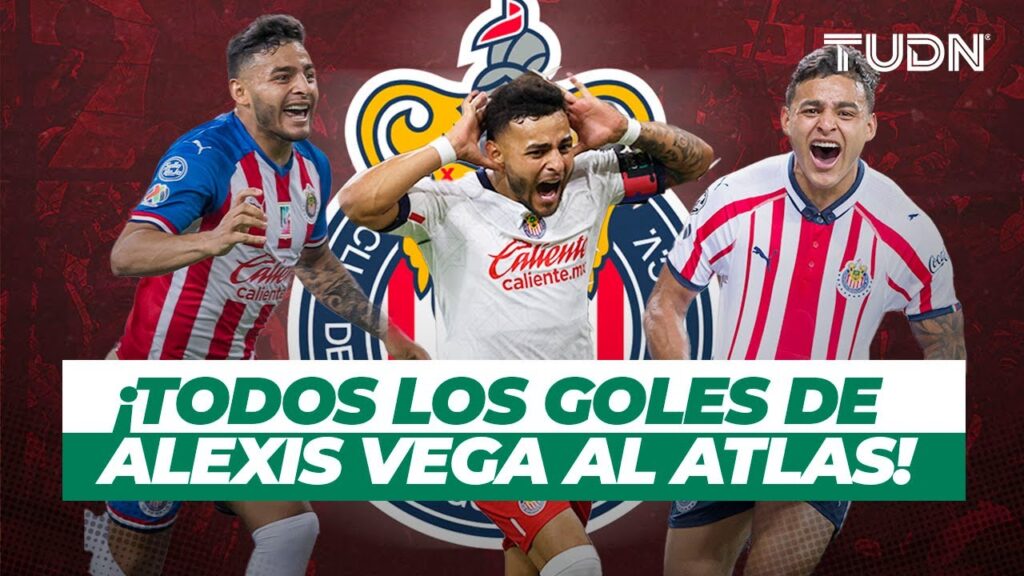¡VERDUGO DEL ROJINEGRO 🔴⚫ ! Todos los goles de Alexis Vega al Atlas 🦊 | TUDN