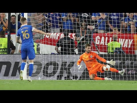 Aaron Ramsey penalty miss vs Eintracht Frankfurt | Rangers vs Eintracht Frankfurt | Europa league |