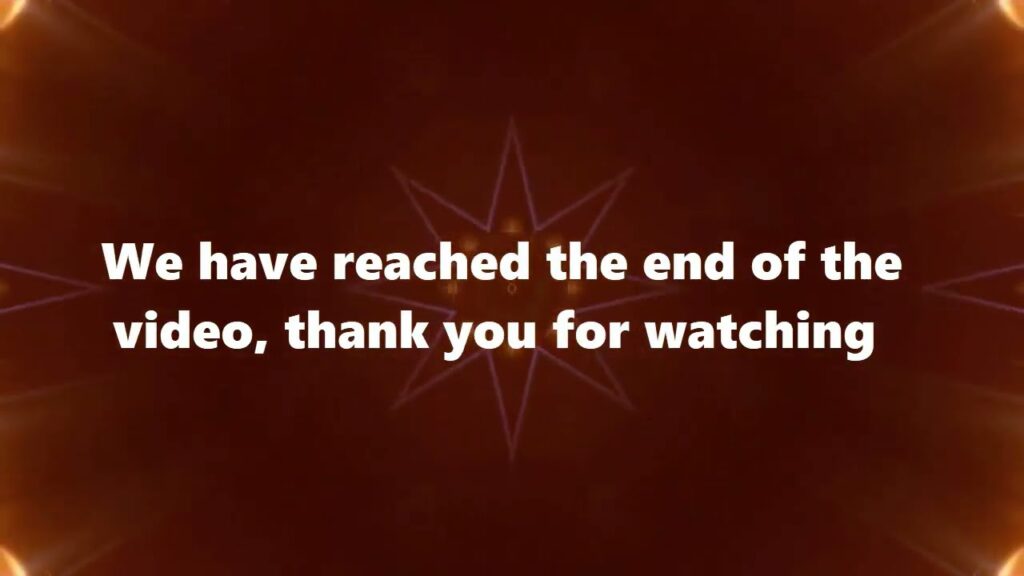 شاشة النهاية مجانية FREE