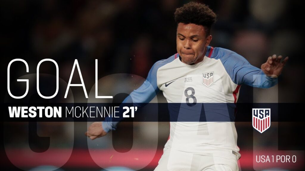 MNT vs. Portugal: Weston McKennie Goal - Nov. 14, 2017