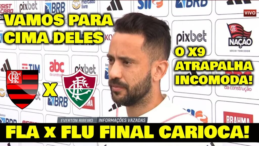 ENTREVISTA DE EVERTON RIBEIRO "O X9 ATRAPALHA" FLAMENGO x FLUMINENSE FINAL CAMPEONATO CARIOCA!