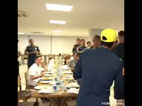 Neymar and Brazil squad celebrates coach Tite  birthday