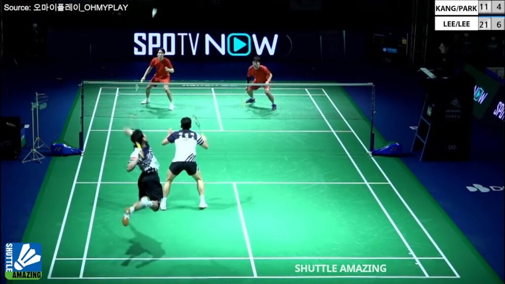 Lee Yong Dae Show First Match in 2022 | Lee Yong Dae/ Lee Sang Min vs Kang Woo Hyuk/ Park Seol Hyun