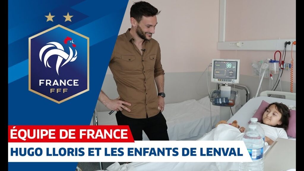 Hugo Lloris à la rencontre des enfants de l’hôpital Lenval, Equipe de France I FFF 2019 Hugo Lloris à la rencontre des enfants de l'hôpital Lenval, Equipe de France I FFF 2019