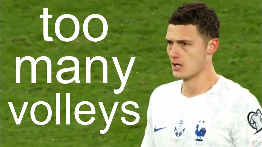 Pavard keeps trying crazy volleys… Pavard keeps trying crazy volleys...