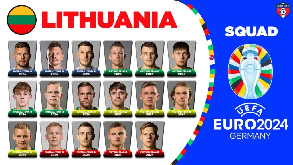 LITHUANIA SQUAD EURO 2024 QUALIFIERS | UEFA EURO 2024