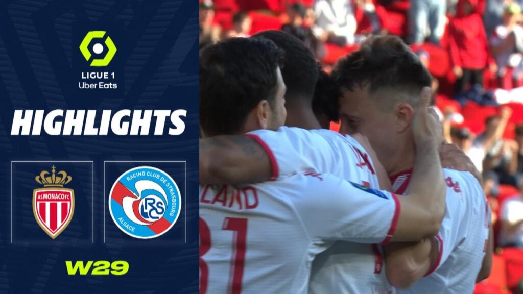 AS MONACO - RC STRASBOURG ALSACE (4 - 3) - Highlights - (ASM - RCSA) / 2022-2023