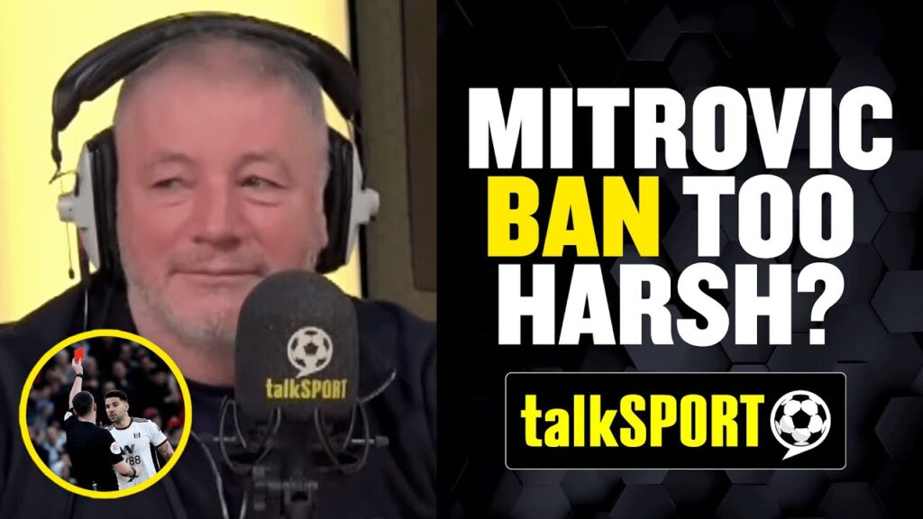 TOO HARSH? 😬 McCoist & Woods REACT to Aleksandar Mitrović's eight-game BAN for pushing referee 🔥