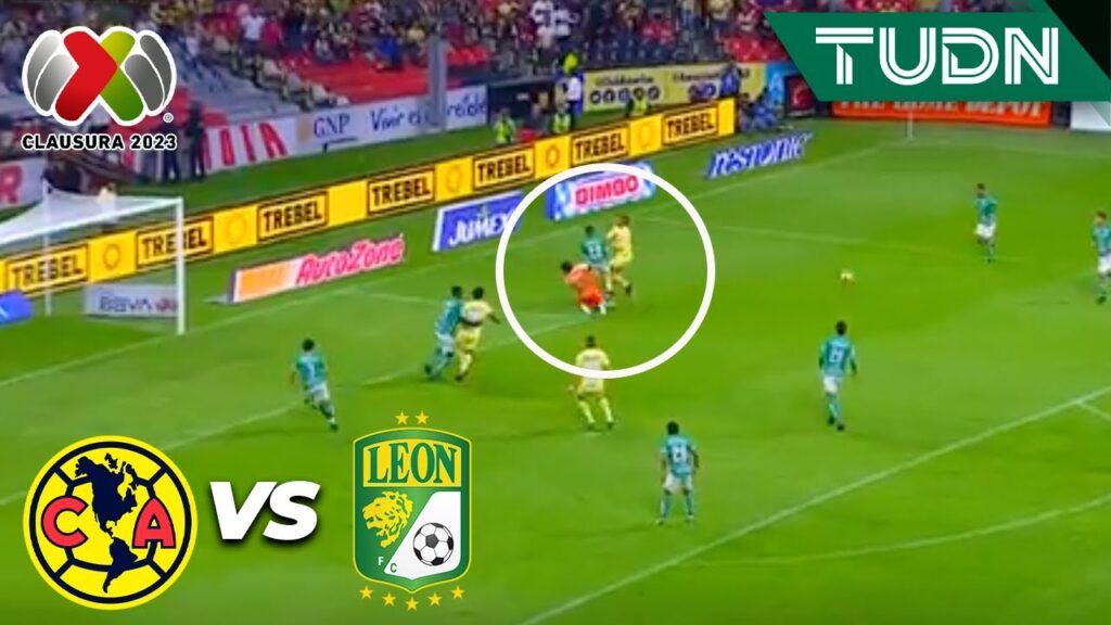 ¡GRAN ACHIQUE! Cota salva el empate | América 0-1 León | CL2023 Liga Mx - J13 | TUDN