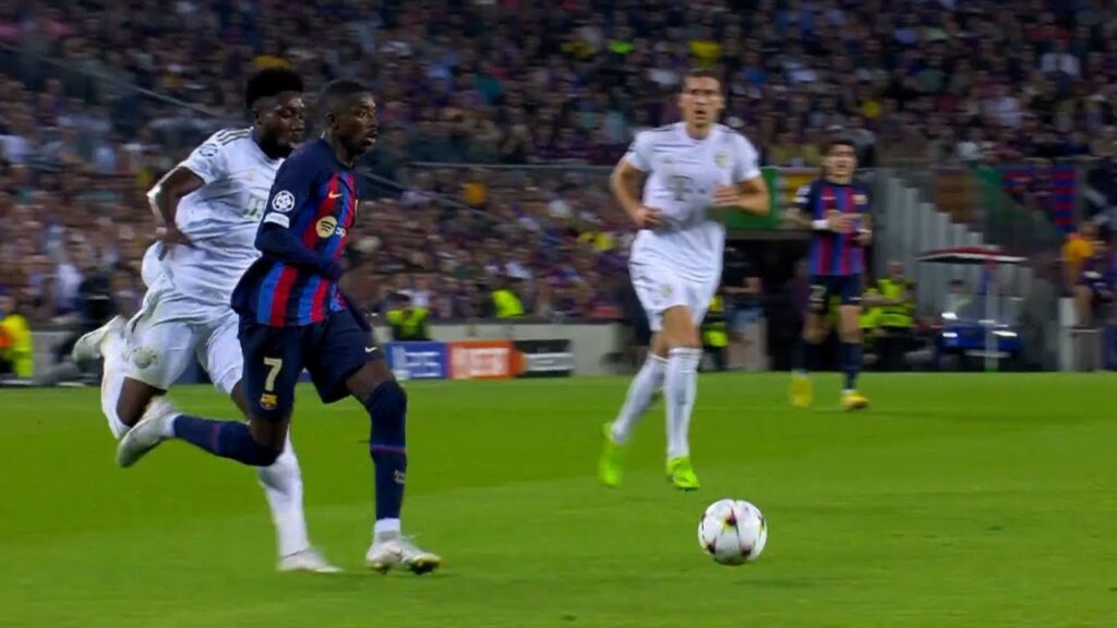 Ousmane Dembele vs Alphonso Davies Matchup | INSANE SPEED Battle  💨