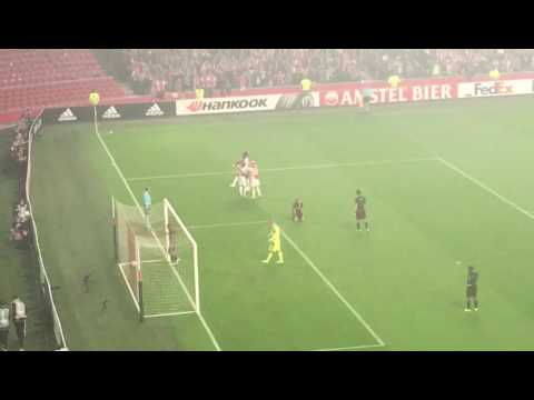 Ajax - Standard Luik: 1-0 Kasper Dolberg