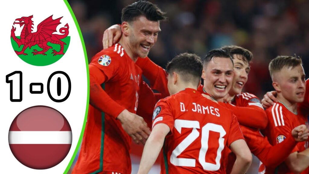 Kieffer Moore Goal | Wales vs Latvia 1-0 Highlights | EURO 2024 Qualification