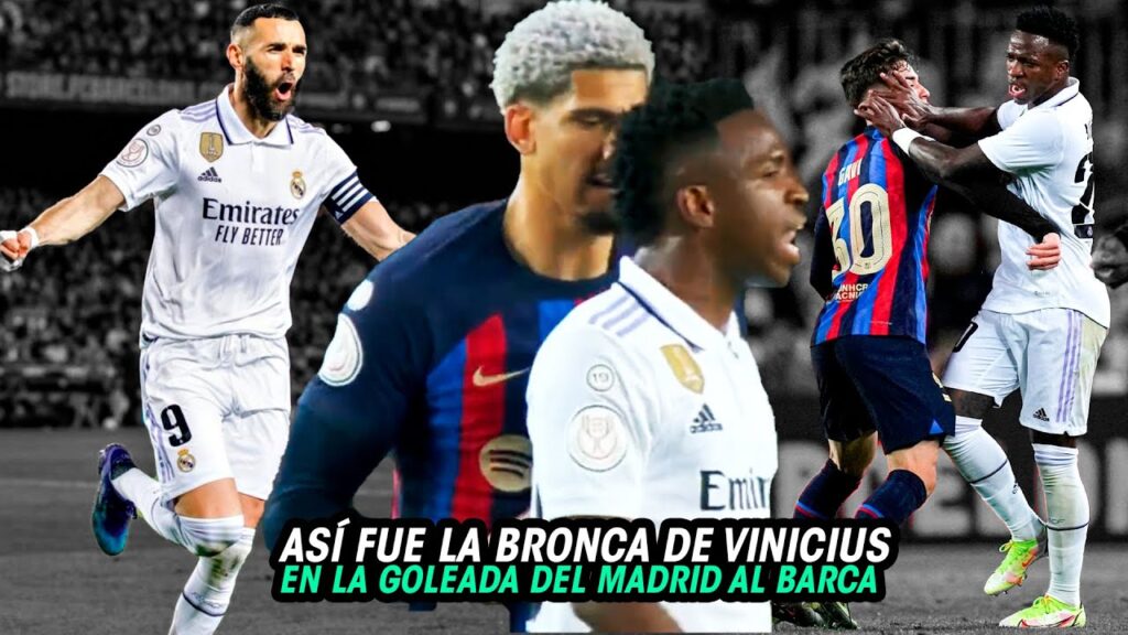 Así FUE la BRONCA de ARAUJO y VINICIUS en la GOLEADA del REAL MADRID al BARCA, MADRID a la FINAL