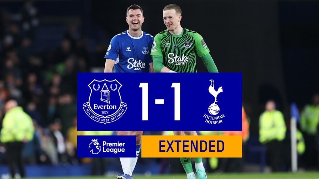 EXTENDED HIGHLIGHTS: EVERTON 1-1 TOTTENHAM