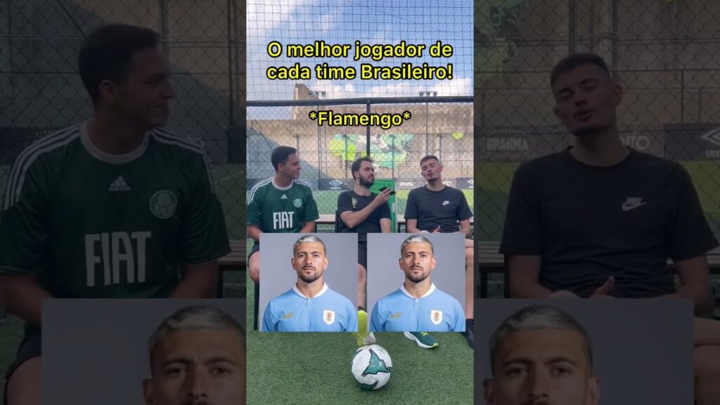 O melhor jogador de cada time Brasileiro!🤔 Curiosidades da bola #raphaelveiga #arrascaeta